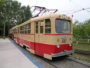 Tram LM-49  in Nizhny Novgorod electric transport museum