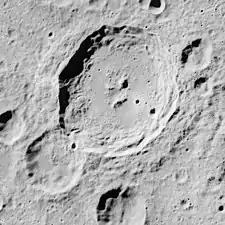 Oblique Apollo 16 mapping camera image