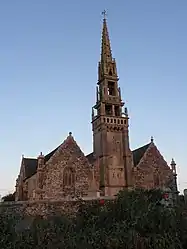 The parish church of Saint-Éguiner, in Loc-Éguiner