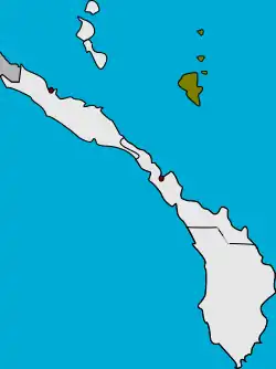 Location of Nimamar Rural LLG in Namatanai District of New Ireland Province in Papua New Guinea