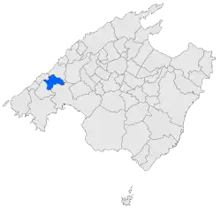 Map of Esplores in Mallorca