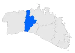 Map of Ferreries in Menorca