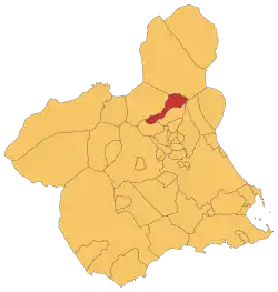 Location in Murcia