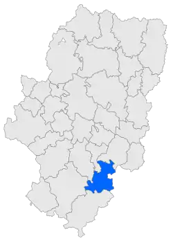 Location in Aragon.