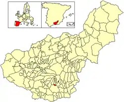 Location of Carataunas