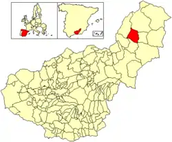 Location of Castilléjar