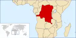 Location of Congo