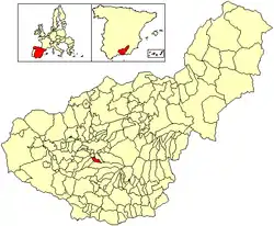 Location of Gójar