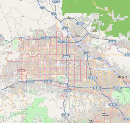 Granada Hills is located in San Fernando Valley