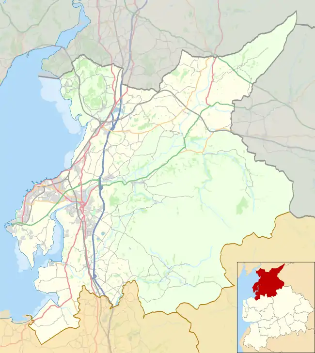 Gressingham is located in the City of Lancaster district