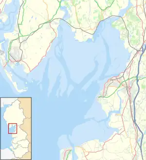 Aldingham is located in Morecambe Bay