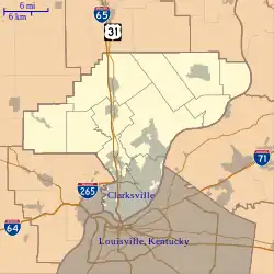 Hamburg is located in Clark County, Indiana