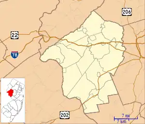 Franklin Township is located in Hunterdon County, New Jersey