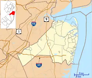 Belmar is located in Monmouth County, New Jersey