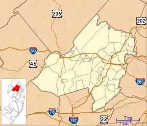 Morristown National Historical Park is located in Morris County, New Jersey