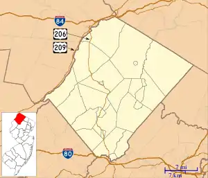 Sussex is located in Sussex County, New Jersey