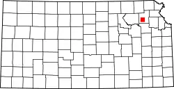 Location of Reservation within Kansas