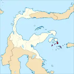 Location within Central Sulawesi