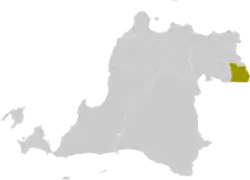 Location within Banten