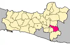 Location of Karangayar Regency in Central Java