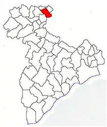 Location in Giurgiu County