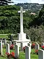 The Cross of Sacrifice is a Grade II listed structure, designed by Sir Reginald Blomfield circa 1922.