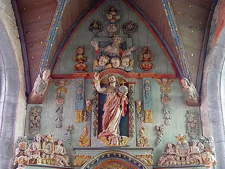 View above the main altar