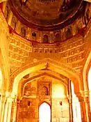 interior view of Bara Gumbad Mosque.