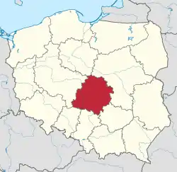 Location within Poland