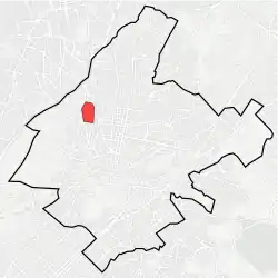 Location within Athens