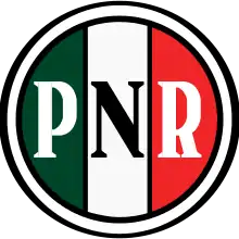 Image 6Logo of the Partido Nacional Revolucionario, with the colors of the Mexican flag (from History of Mexico)