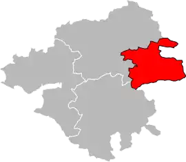 Location within the department Loire-Atlantique