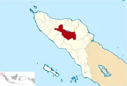 Location within Aceh