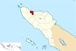 Location within Aceh