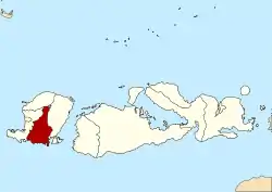 Location within West Nusa Tenggara