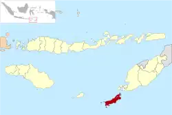 Location within East Nusa Tenggara