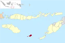 Location within East Nusa Tenggara