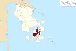 Location within Southeast Sulawesi