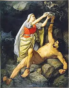 Loki and Sigyn (1863)