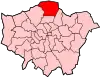 Location of the London Borough of Enfield in Greater London