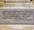 Detail of the Messines memorial