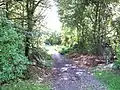 The drivable lane from Hartwell to Sedrup continues as a bridleway and long-distance path - The Midshires Way and the North Buckinghamshire Way.