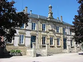 Town hall and school built in 1874