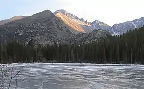 Longs Peak seen from Bear Lake.