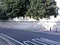 View of the Magdalen College wall in Longwall Street