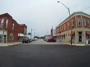 Looking down West Main Street from U.S. 231