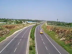 NH 47 Expressway between Coimbatore and Salem which bypasses  Chittode at this junction.