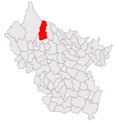 Location in Buzău County