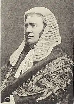 Image 6Lindley LJ was the leading expert on partnerships and company law in the Salomon v. Salomon & Co. case. The landmark case confirmed the distinct corporate identity of the company. (from Corporation)