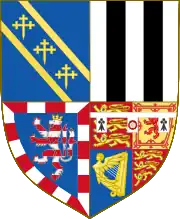 Arms granted to the Brabourne descendants of Earl Mountbatten of Burma's elder daughter.